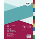 Multo tabbladen voor ft A4, 23-gaatsperforatie, 10-delig, geassorteerde kleuren