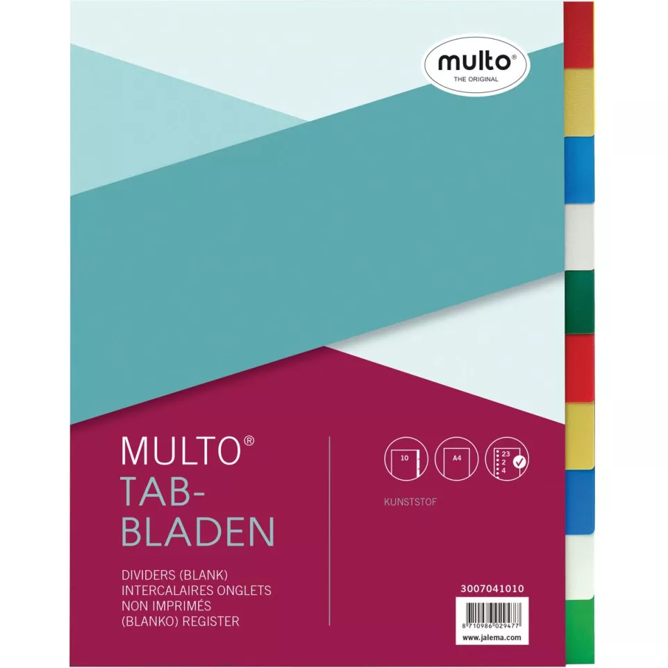 Multo tabbladen voor ft A4,...