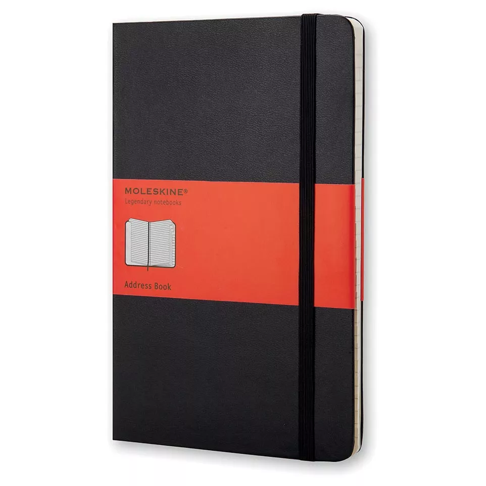 Moleskine carnet d'adresse, ft 13 x...