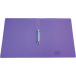 Alpha ringmap, voor ft A4, uit PP, 2 ringen van 25 mm, transparant paars