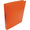 Alpha ringmap, voor ft A4, uit PP, 2 ringen van 25 mm, transparant oranje