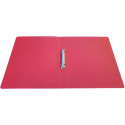 Alpha 2-Ring Binder for A4 Sheets in Polypropylene 25 mm Rings Transparent Red
