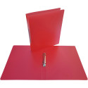 Alpha 2-Ring Binder for A4 Sheets in Polypropylene 25 mm Rings Transparent Red