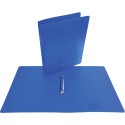 Alpha classeur à anneaux, pour ft A4, en PP, 2 anneaux de 25 mm, bleu tranparent