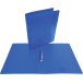 Alpha ringmap, voor ft A4, uit PP, 2 ringen van 25 mm, transparant blauw