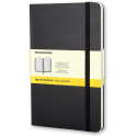 Moleskine notitieboek, ft 9 x 14 cm, geruit, harde cover, 192 bladzijden, zwart