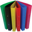 Alpha A4 Polypropylene 2-Ring Binder, 25 mm Rings, Assorted Colors
