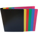 Alpha A4 Polypropylene 2-Ring Binder, 25 mm Rings, Assorted Colors