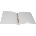 Alpha ringmap, voor ft A4, uit PP, 4 ringen van 16 mm, transparant wit