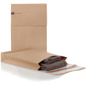 eGreen flat-bottom pouch, size 350 x 250 x 50 + 96 mm, box of 250 pieces