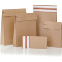 eGreen flat-bottom pouch, size 350 x 250 x 50 + 96 mm, box of 250 pieces