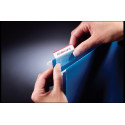 Post-it Index Strong, ft 25,4 x 38 mm, wit met gekleurde rand, 3 kleuren, 22 tabs per kleur