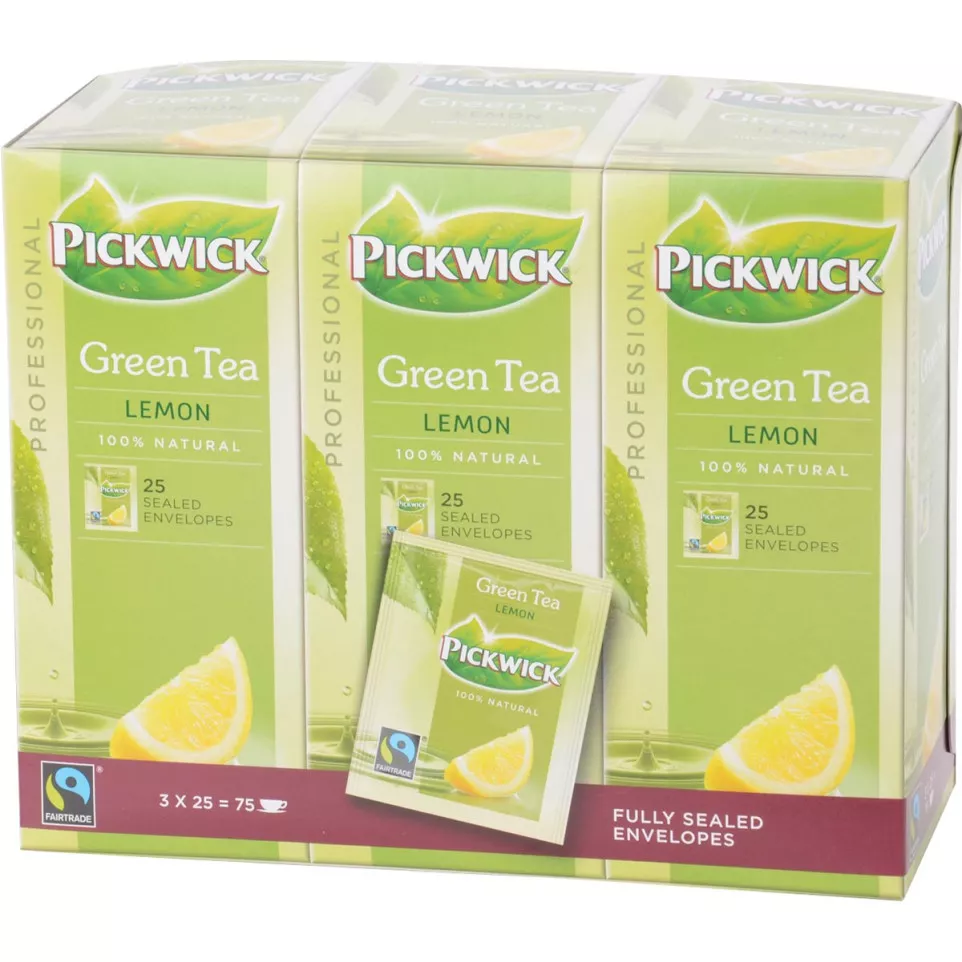 Pickwick thee, groene thee met lemon,...