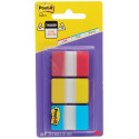 Post-it Index Strong Filing Tabs, Medium, Red Yellow Blue, 25.4 x 38 mm, 22 Tabs per Color, Set of 3 Colors