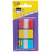 Post-it Index Strong Filing Tabs, Medium, Red Yellow Blue, 25.4 x 38 mm, 22 Tabs per Color, Set of 3 Colors