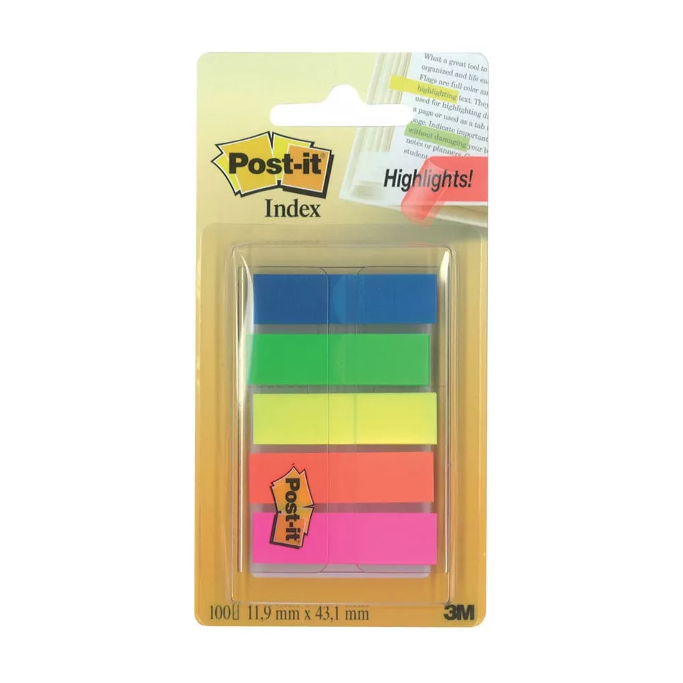 Post-it Index Flags, Translucent,...