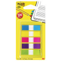 Post-it Index Small, ft 11,9 x 43,2 mm, blister avec 5 couleurs, 20 cavaliers par couleur