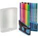 STABILO Pen 68, ColorParade, boîte bleu-gris, 20 pièces en couleurs assorties
