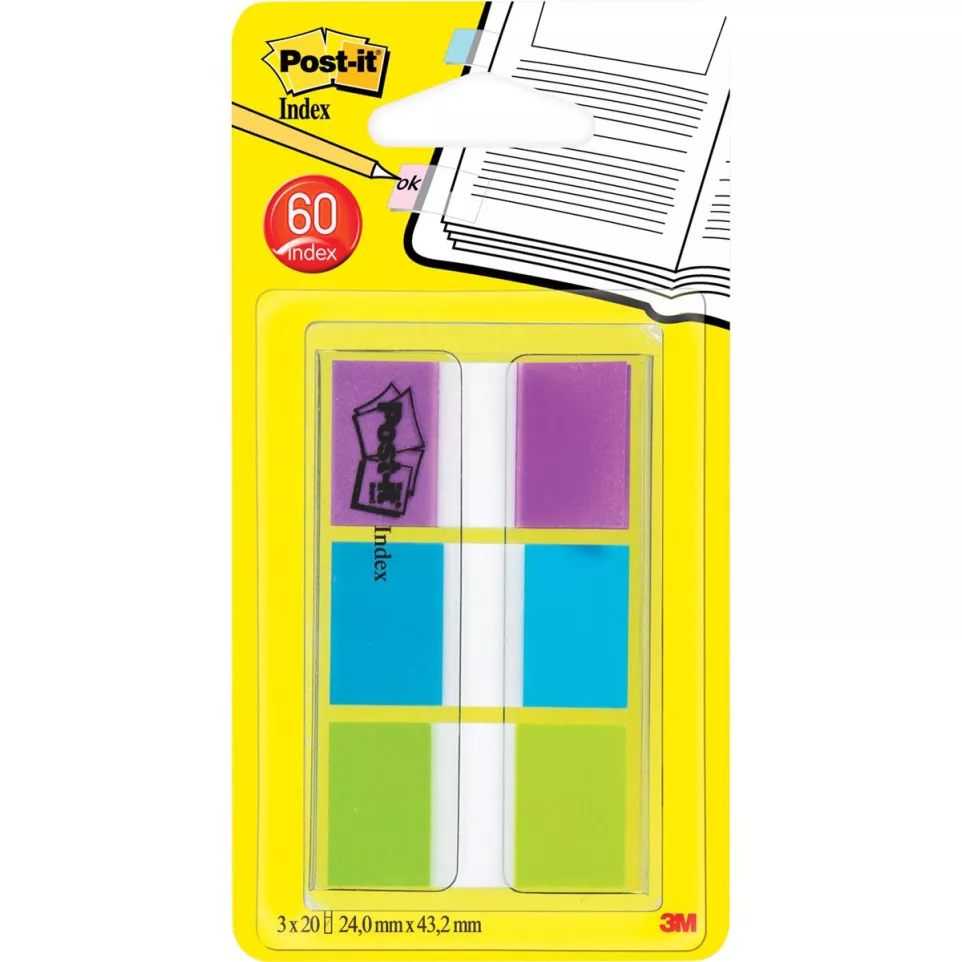 Post-it Index standaard, ft 25,4 x...