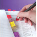 Post-it Index Tabs, Standard, 25.4 x 43.2 mm, Dispenser with 50 Tabs, Red