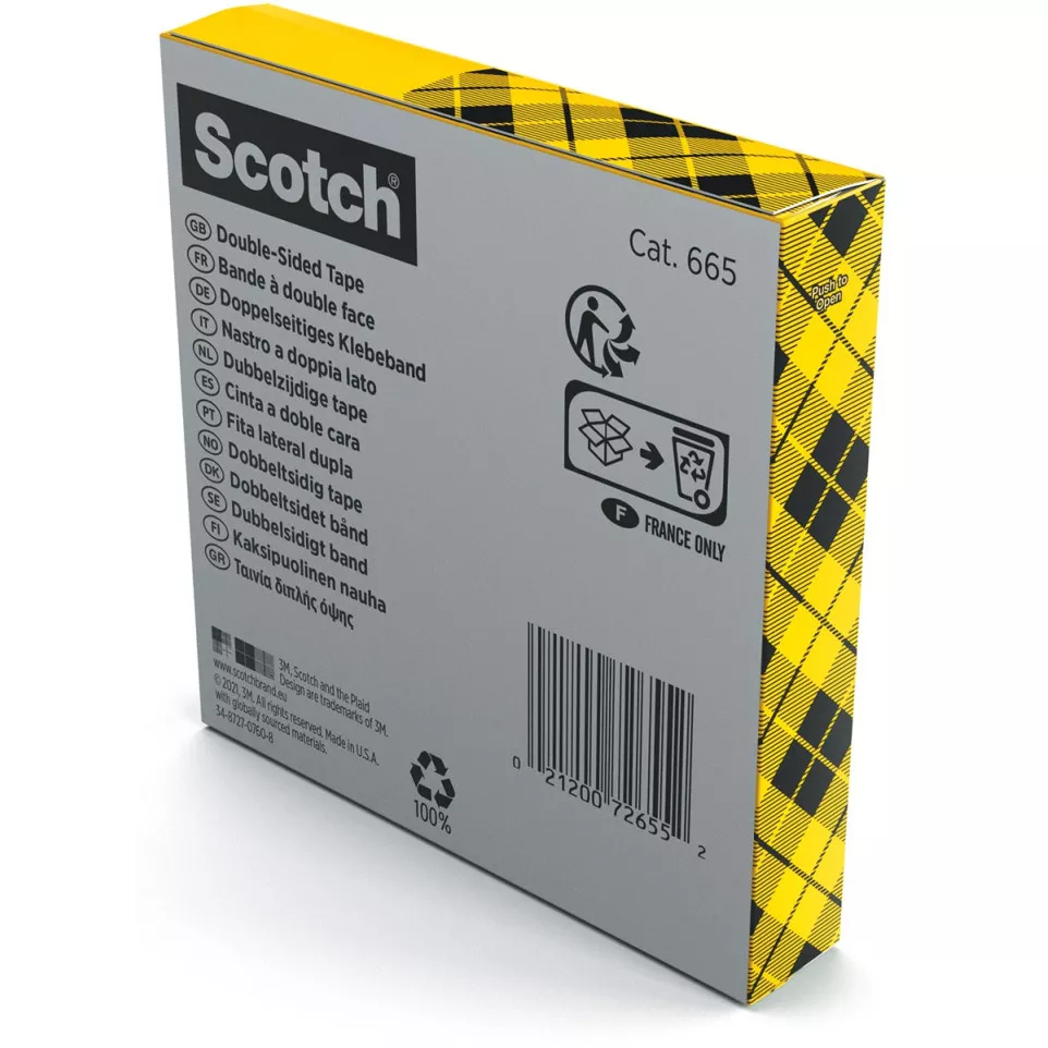 Scotch dubbelzijdige plakband ft 19...