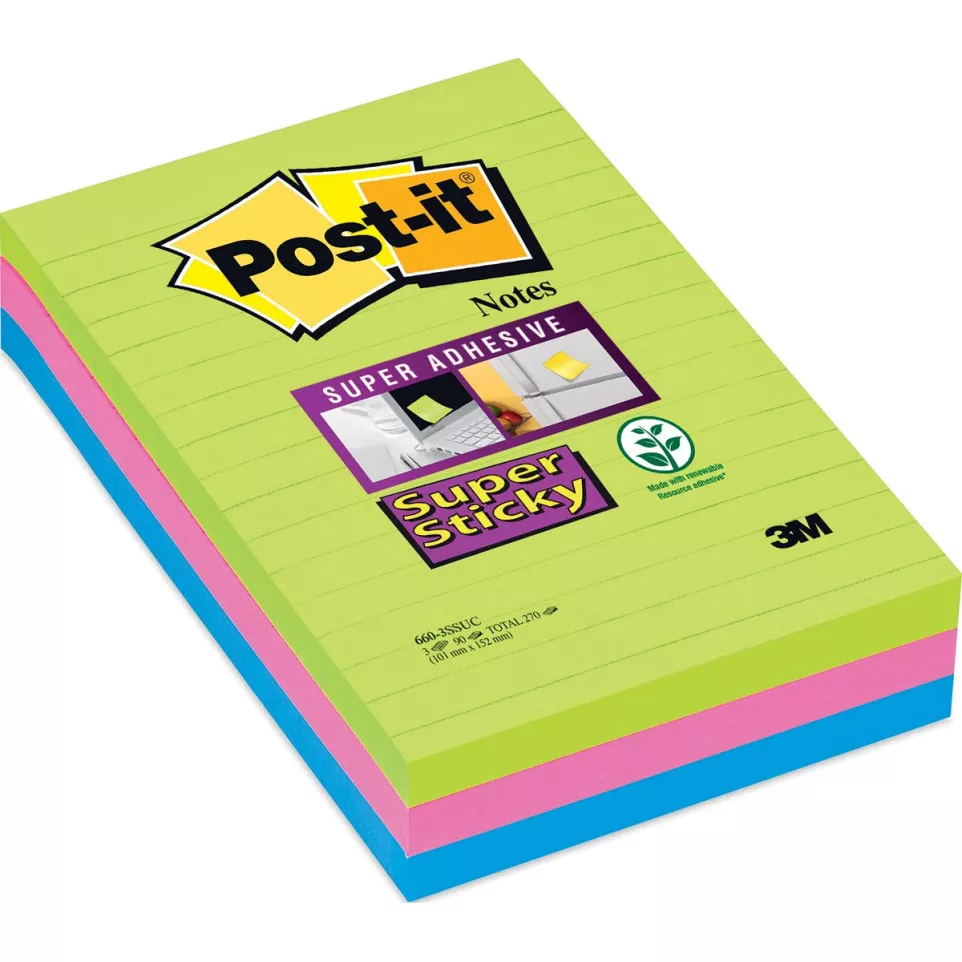 Post-it Super Sticky notes XXL, 90...