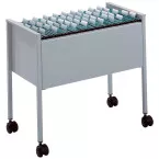 Durable chariot pour dossiers suspendus Economy, gris