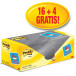 Post-it Notes, 3 in x 3 in, Yellow, 100 Sheets per Pad, 16 Pads + 4 Free Pads, Pack