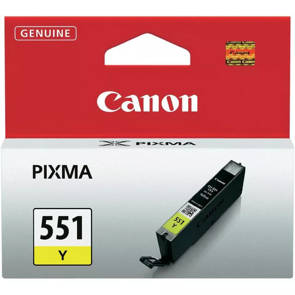 Canon CLI-551Y Yellow Ink Cartridge...