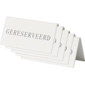 Securit Reserved Table Panel, Pack of 5