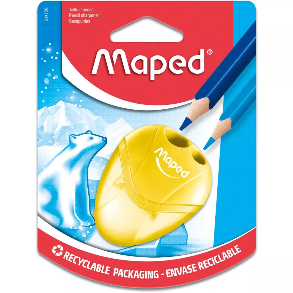 Maped taille-crayon i-gloo, 2 trous,...