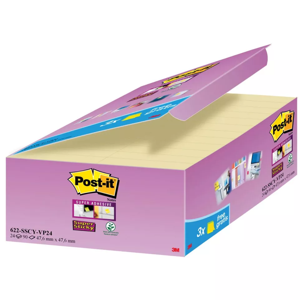 Post-it Super Sticky notes, 90...