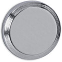 MAUL neodymium schijfmagneet, 16 mm, trekkracht 5 kg, voor glas- en whitebord, zilver, blister van 1 stuk