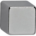 MAUL Aimant néodyme, forme Cube, 10 x 10 x 10 mm, résistance 3,8 kg, argent, blister de 4 pièces