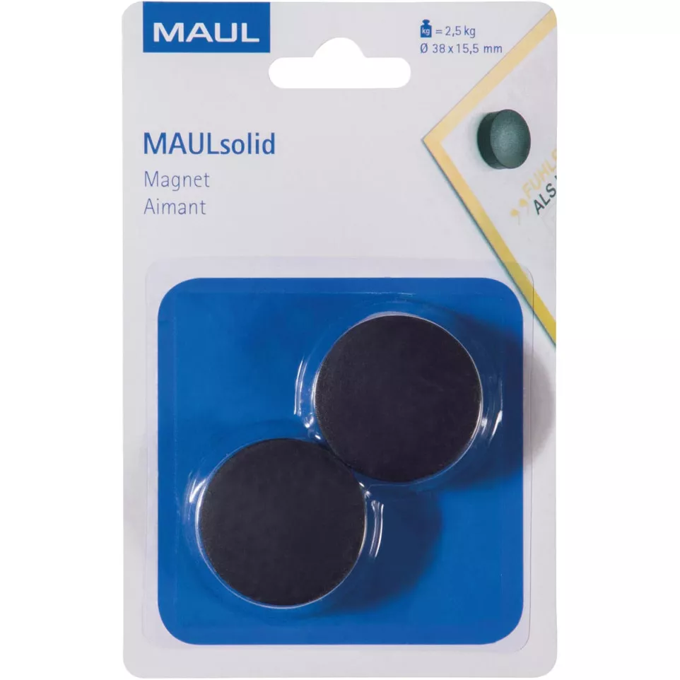 Maul Solid Magnet 38 mm 2.5 kg Pack...