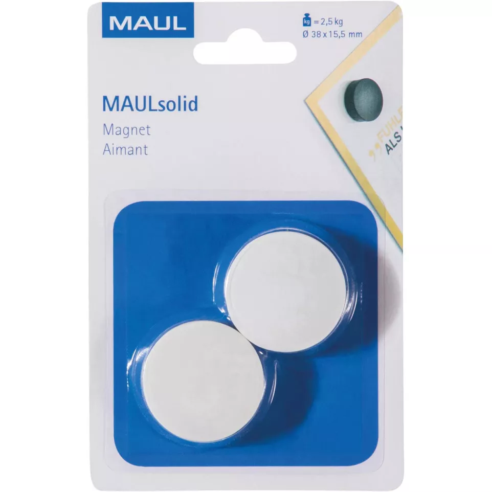 Maul Solid Magnet 38 mm 2.5 kg Pack...