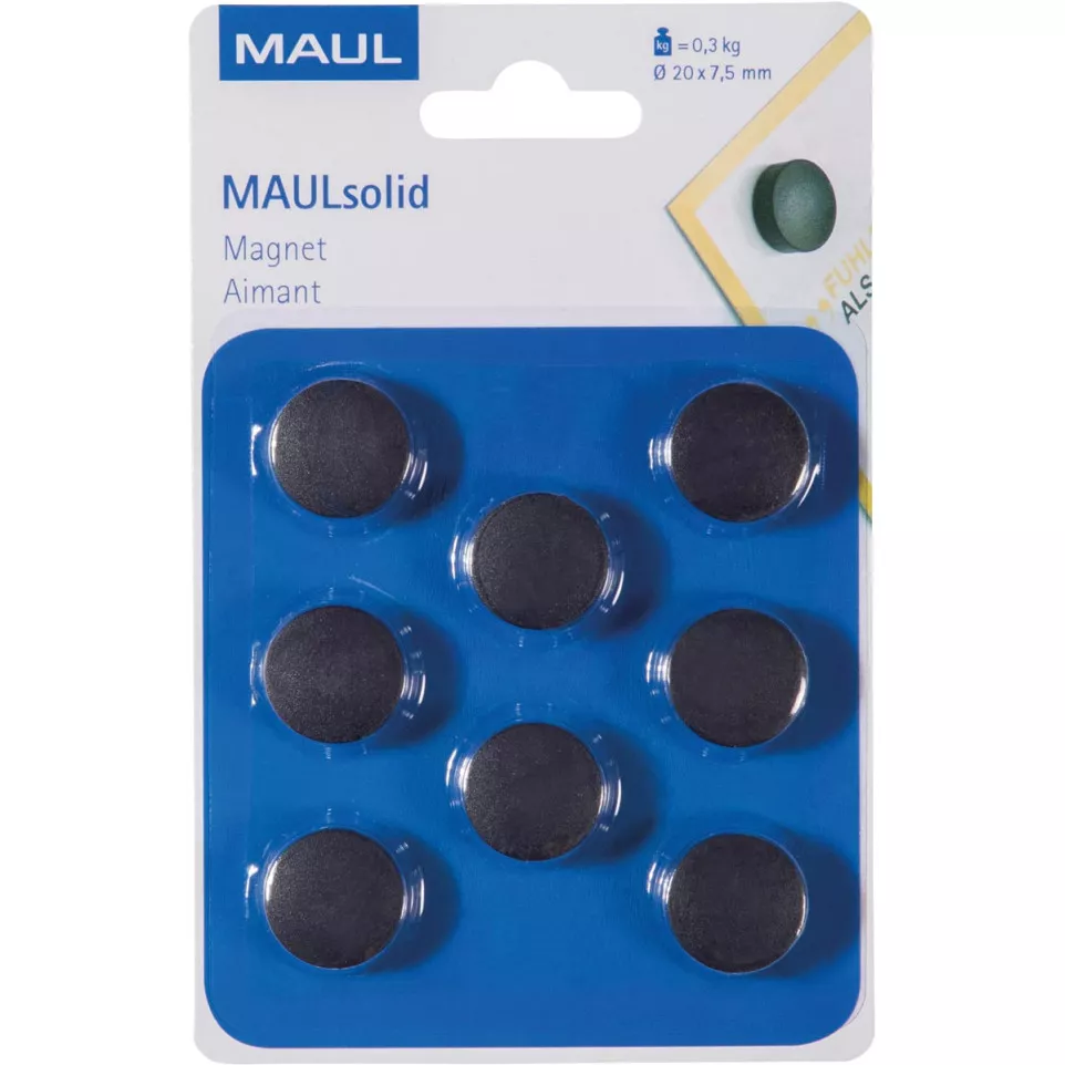 Maul Solid Magnet, 20 mm, 300 g, Pack...