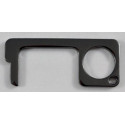 Antibacteriële sleutelhanger en handsfree deur opener, zwart