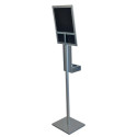 Desinfectiezuil met clicklijst, hoogte: 1,50 meter, ft clicklijst: A3