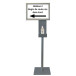 Disinfection Column with Snap-Frame, Height: 1.5 Meters, Frame Size: A3