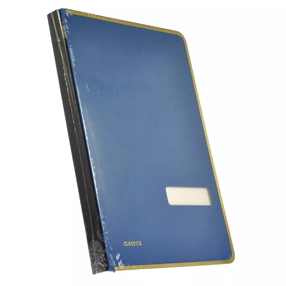 Class'ex blue signature folder with...