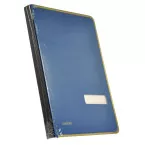 Class'ex blue signature folder with metal reinforced edge