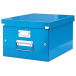 Leitz WOW opbergdoos Click & Store, ft A4, blauw