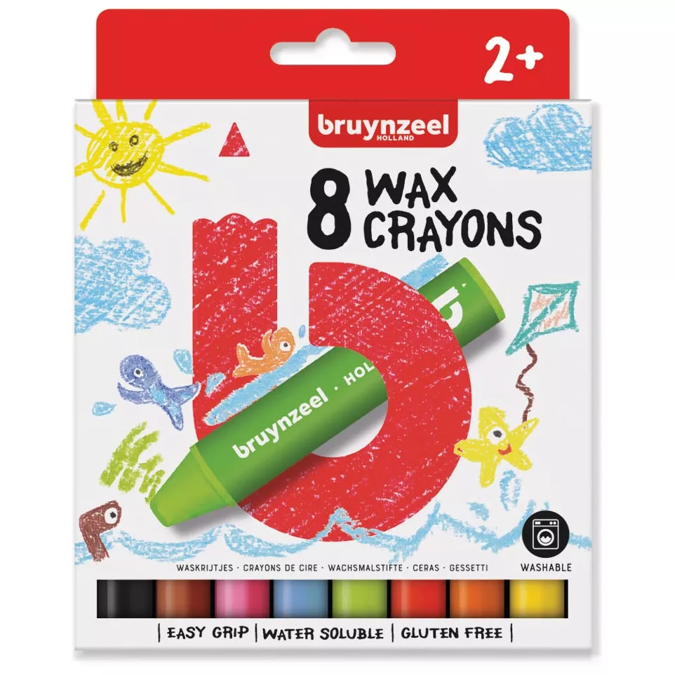 Bruynzeel craie à la cire, set de 8...