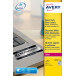 Avery L6011-20 étiquettes ultra résistantes ft 63,5 x 29,6 mm (b x h), 540 étiquettes, argent