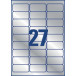Avery L6011-20 étiquettes ultra résistantes ft 63,5 x 29,6 mm (b x h), 540 étiquettes, argent