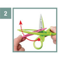 Maped kartelschaar Créa cut set: 1 schaar, 5 kartelmotieven en 2 verschillende samenstellingen
