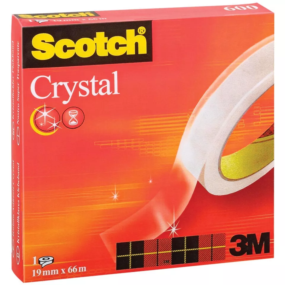 Scotch Plakband Crystal ft 19 mm x 66...