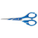 Maped Zenoa Fit 17 cm Right-Handed Scissors, Rounded Tips, Stainless Steel, Blue, 1 Piece Blister Pack