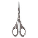 Maped Zenoa Fit 17 cm Right-Handed Scissors, Rounded Tips, Stainless Steel, Blue, 1 Piece Blister Pack